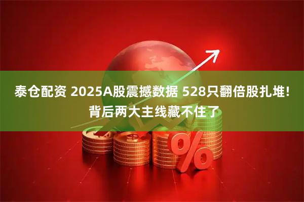 泰仓配资 2025A股震撼数据 528只翻倍股扎堆! 背后两大主线藏不住了